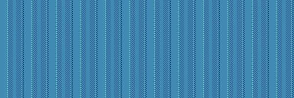 Cold fabric seamless textile, open texture background vector. Bedroom stripe lines pattern vertical in cyan and teal colors. vector
