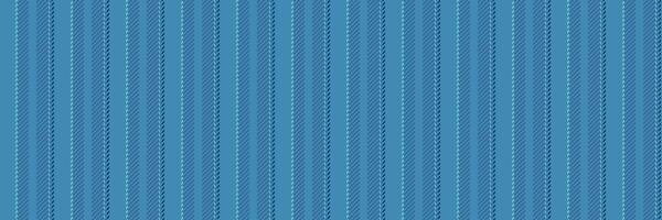 Cold fabric seamless textile, open texture background vector. Bedroom stripe lines pattern vertical in cyan and teal colors. vector