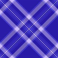 Luxury tartan texture textile, chic background pattern check. Damask plaid seamless vector fabric in indigo and light colors.