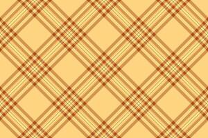 Check texture background of fabric tartan seamless with a textile plaid vector pattern.