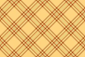 Check texture background of fabric tartan seamless with a textile plaid vector pattern.