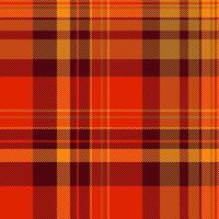 Vector seamless texture of tartan fabric plaid with a check background pattern textile.