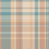Choice pattern plaid textile, thanksgiving texture background fabric. Best tartan check seamless vector in light and orange colors.