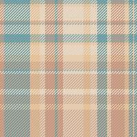 Choice pattern plaid textile, thanksgiving texture background fabric. Best tartan check seamless vector in light and orange colors.