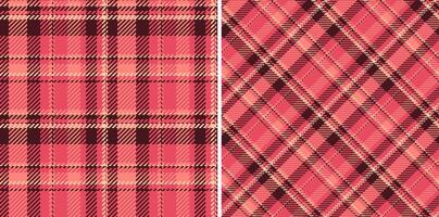 Textile tartan seamless of pattern texture background with a vector plaid fabric check. Set in halloween colors for everyday menswear fashion trends.