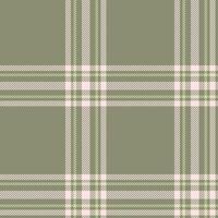 Plaid seamless pattern. Check fabric texture. Vector textile print.