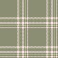 Plaid seamless pattern. Check fabric texture. Vector textile print.