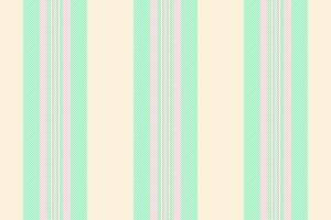 20s texture textile fabric, november seamless stripe pattern. Duvet background vector lines vertical in light and mint colors.