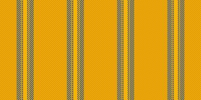 Internet fabric textile background, ornament pattern lines seamless. Clothes stripe vertical vector texture in bright and amber colors.