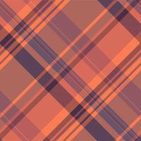 Club plaid texture check, repeating tartan textile vector. Backdrop fabric seamless pattern background in red and pastel colors. vector