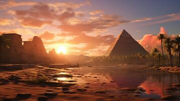 AI generated beautiful hd Egypt 4k background photo