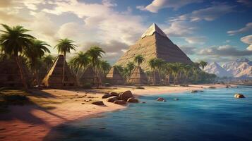 AI generated beautiful hd Egypt 4k background photo