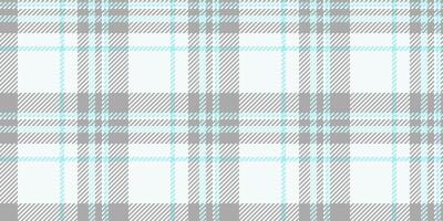 Stroke pattern fabric vector, 1970s tartan texture seamless. Close up check textile background plaid in white and dark gray colors. vector