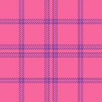 Plaid seamless pattern. Check fabric texture. Vector textile print.