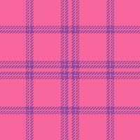 Plaid seamless pattern. Check fabric texture. Vector textile print.