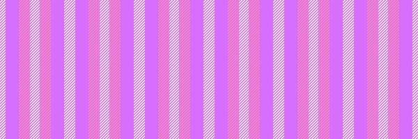 Postcard background lines textile, 70s pattern texture vector. Random seamless vertical fabric stripe in purple and pink colors. vector