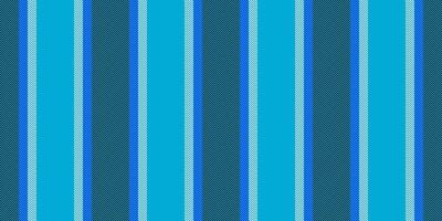 Folklore lines pattern vertical, improvement textile fabric seamless. Tailor texture stripe vector background in cyan and black colors.