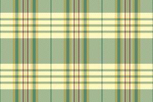 Trim textile background plaid, christmas card check tartan texture. Top seamless fabric pattern vector in green and light colors.