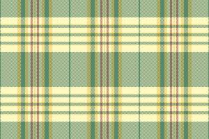 Trim textile background plaid, christmas card check tartan texture. Top seamless fabric pattern vector in green and light colors.