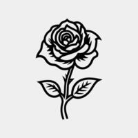 rose logo vector icon template