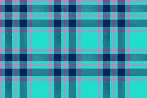 Plaid background, check seamless pattern in blue. Vector fabric texture for textile print, wrapping paper, gift card or wallpaper.