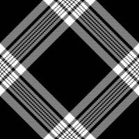 Seamless textile tartan of plaid fabric pattern with a check background vector texture.