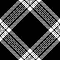 Seamless textile tartan of plaid fabric pattern with a check background vector texture.