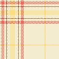 Plaid check pattern. Seamless fabric texture. Tartan textile print. vector