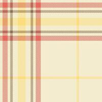 Plaid check pattern. Seamless fabric texture. Tartan textile print. vector