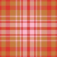 Plaid check pattern. Seamless fabric texture. Tartan textile print. vector