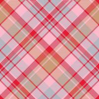 Plaid pattern vector. Check fabric texture. Seamless textile design for clothes, paper print. vector