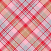 Plaid pattern vector. Check fabric texture. Seamless textile design for clothes, paper print. vector