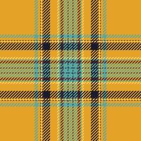 Plaid check pattern. Seamless fabric texture. Tartan textile print. vector