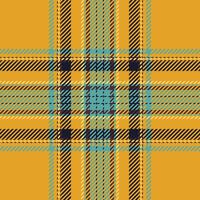 Plaid check pattern. Seamless fabric texture. Tartan textile print. vector