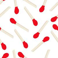 Creative texture.  Row of Matches Pattern on a white Background Creative texture vector