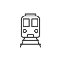 estación de tren contorno icono píxel Perfecto para sitio web o móvil aplicación vector