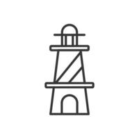 lighthouse outline icon pixel perfect for website or mobile app vector