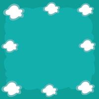 simple cloud vector background