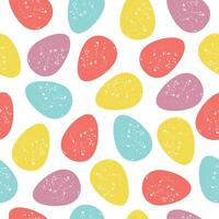 Seamless pattern with marble Easter eggs. vector