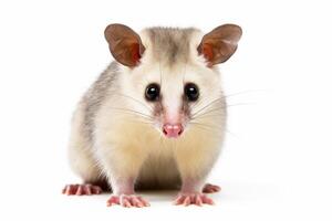 AI generated a possum illustration on white background photo