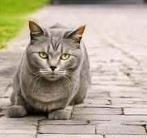 AI generated Nice Looking of Scottish Fold Cat photo