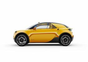 AI generated full length car on a white background photo
