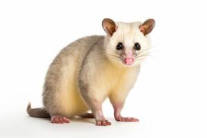 AI generated a possum illustration on white background photo