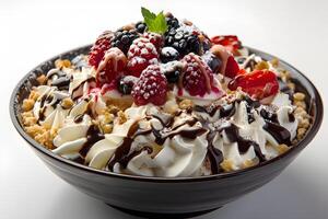 ai generado bingsu aislado en blanco antecedentes foto