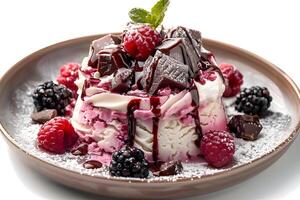 AI generated Bingsu isolated on white background photo