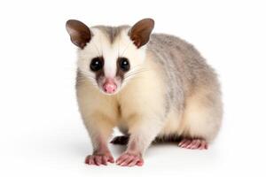 AI generated a possum illustration on white background photo