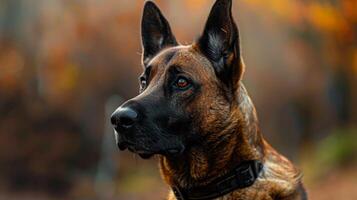 ai generado perro con un perro collar profesional fotografía foto