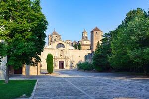 The old medieval monastery of Poblet, Spain photo