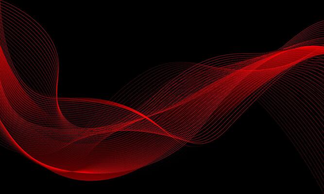 Red Abstract Wave Vector Art, Icons, and Graphics for Free Download