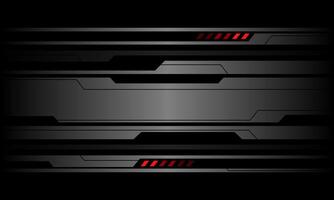 resumen gris metálico negro línea ciber rojo ligero poder futurista estilo geométrico diseño moderno tecnología creativo antecedentes vector
